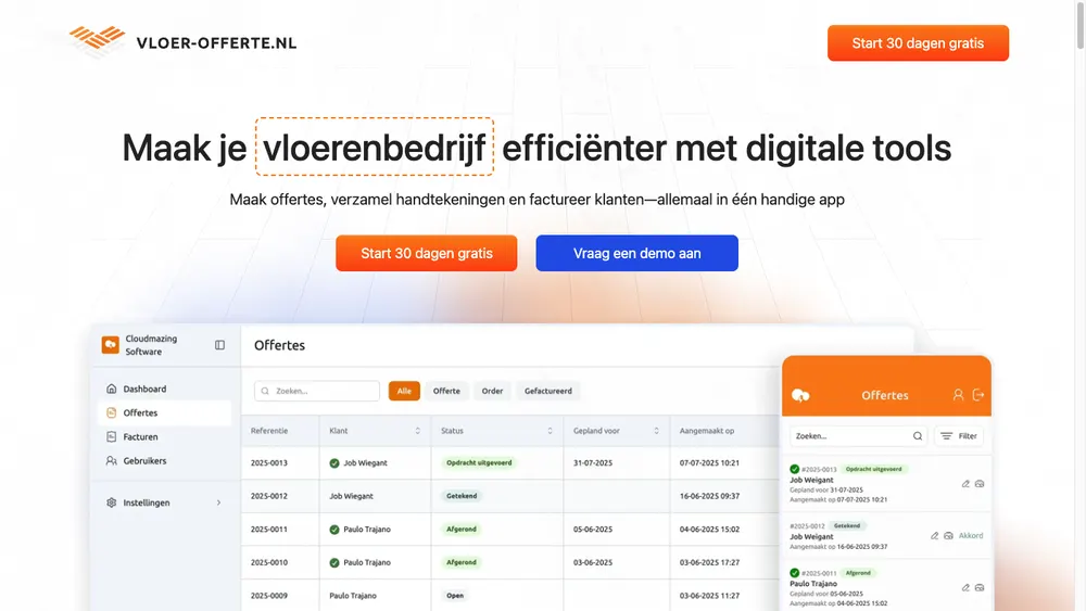 Vloer Offerte